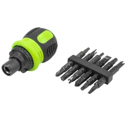 Отвертка реверсивная с набором бит специальных,в блистере ForsLine FL-32807MR