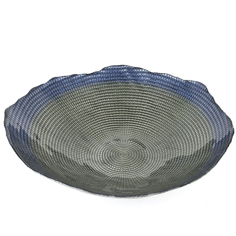 Блюдо сервировочное "Александрит" d=40см. h=8см. (стекло) (транспортная упаковка)