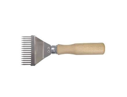 Вилка для распечатки сот (нерж. сталь, ручка дерево)