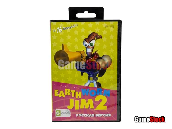 Картридж 16-Bit - Earthworm Jim 2
