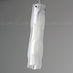 Подвесной светильник Cloyd ICEBERG-A P1 / Ø8 см - латунь - белое матовое стекло (арт.11643)