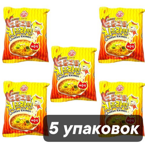 Лапша Ottogi Spicy Cheese Ramen 111 г 5 шт