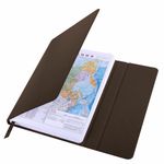 Ежедневник датированный 2023 А5 138x213 мм BRAUBERG "Towny", под кожу, клапан, коричневый, 114010