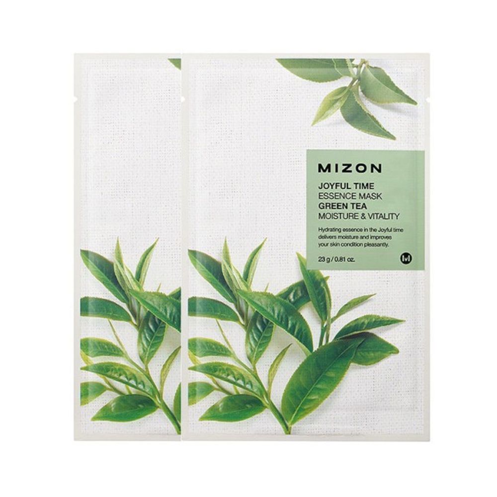 Mizon Маска с экстрактом зеленого чая joyful time essence mask green tea 23 g