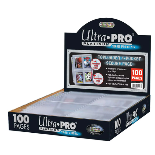 Листы альбомные Ultra Pro для хранения карт 2х2 (100 штук в упаковке)