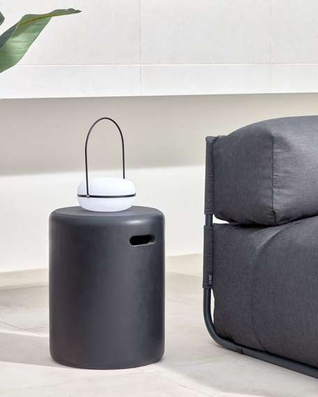 Табурет из бетона Taimi черный