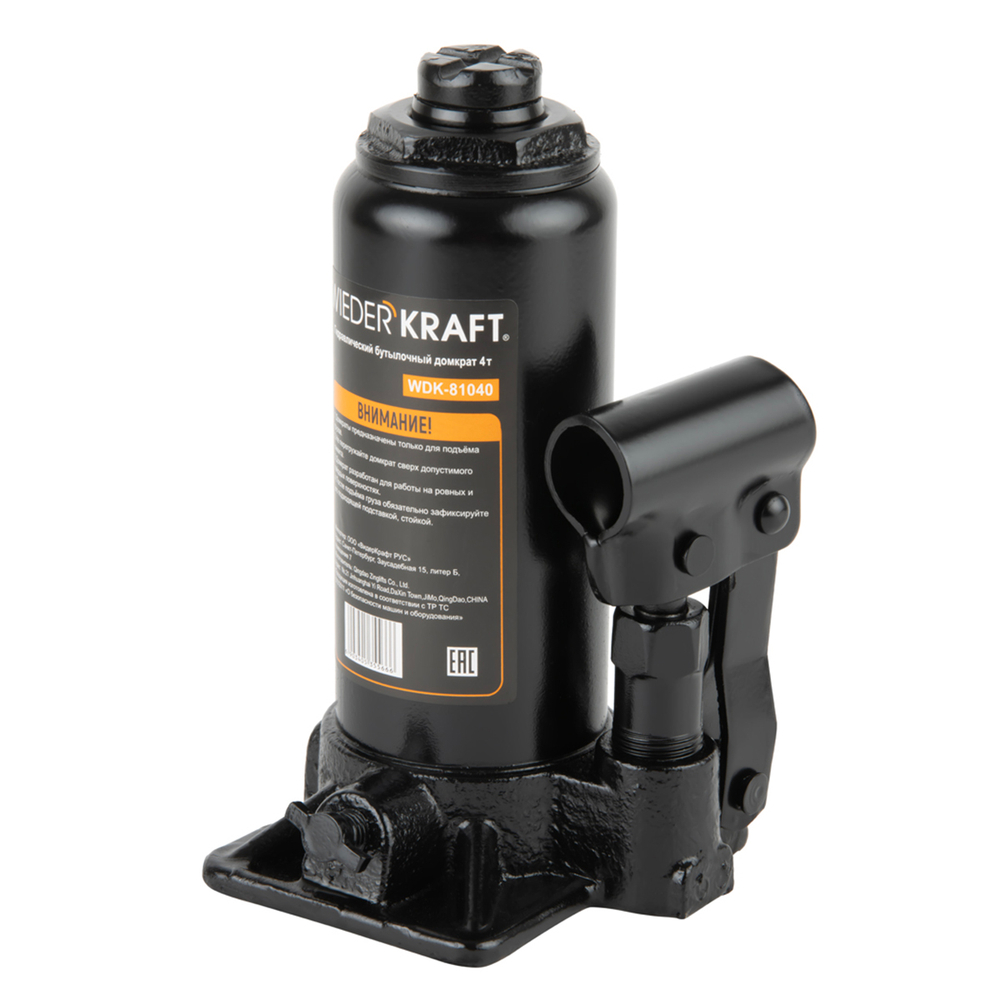 WDK-81040 Домкрат бутылочный, г/п 4 т, 180-340 мм