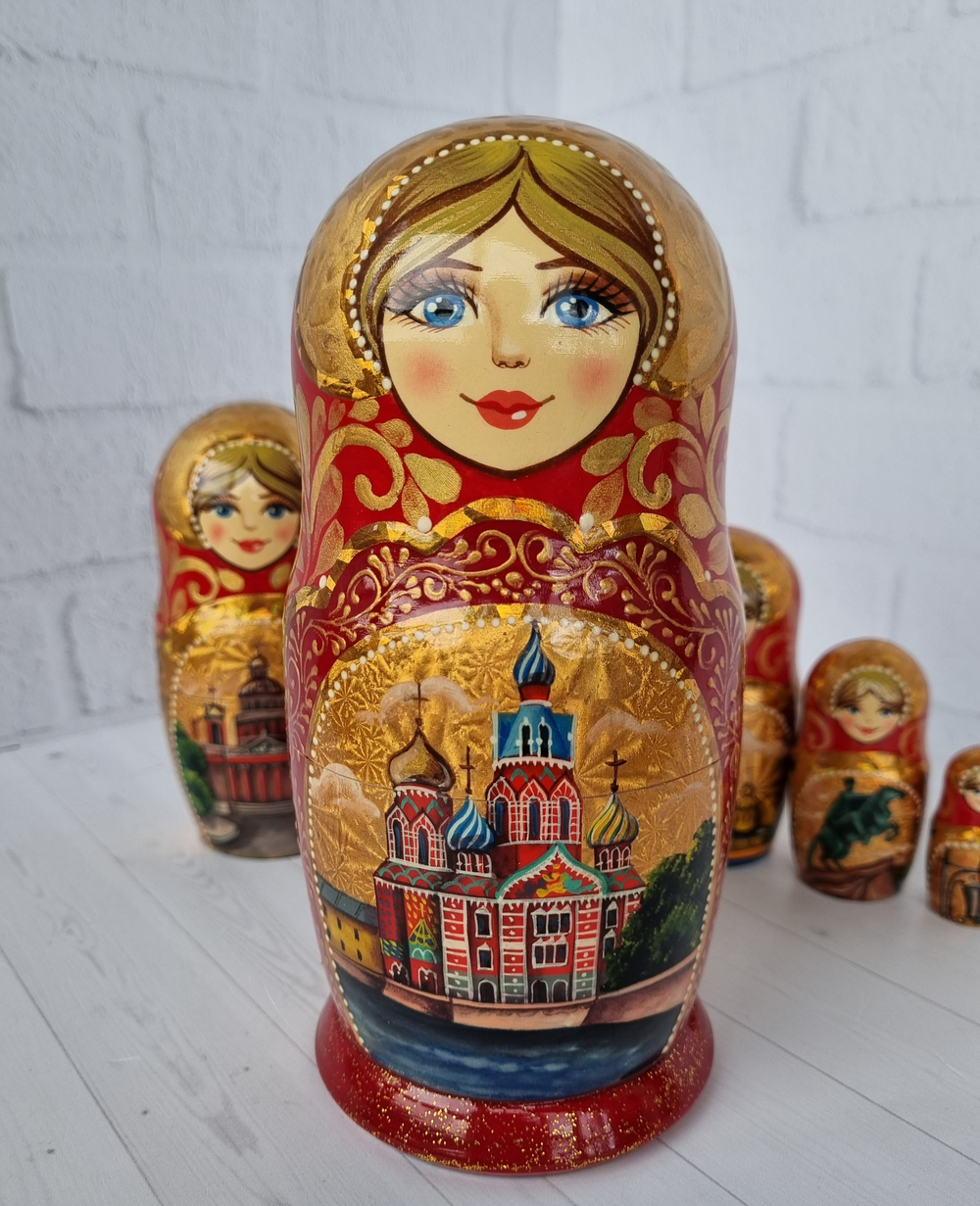 Матрёшка "Виды города" 5мест