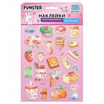 Наклейки объемные "Вдохновение", 19х15 см, ассорти 12 видов, FUNSTER (ФАНСТЕР), 666088