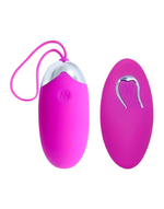 Лловое перезаряжаемое виброяйцо с пультом ДУ (Цвет: лиловый)