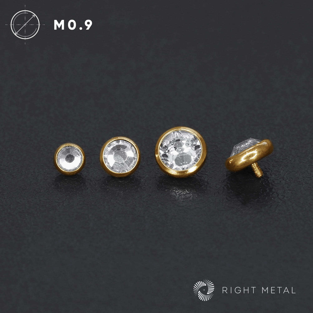 Накрутка Crystal PVD Yellow