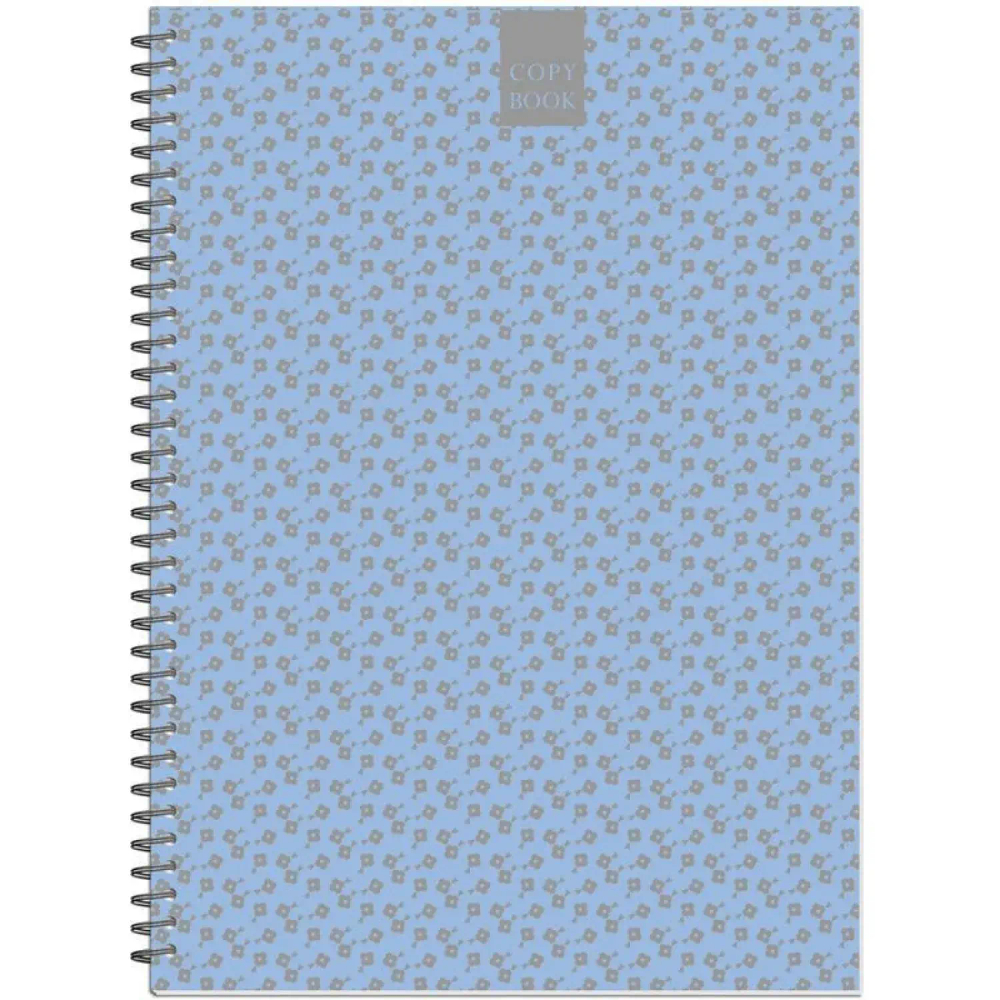 Бизнес-тетрадь А4,96л,точка,греб,обл.глянц.лам. Attache Fleur Лазурь