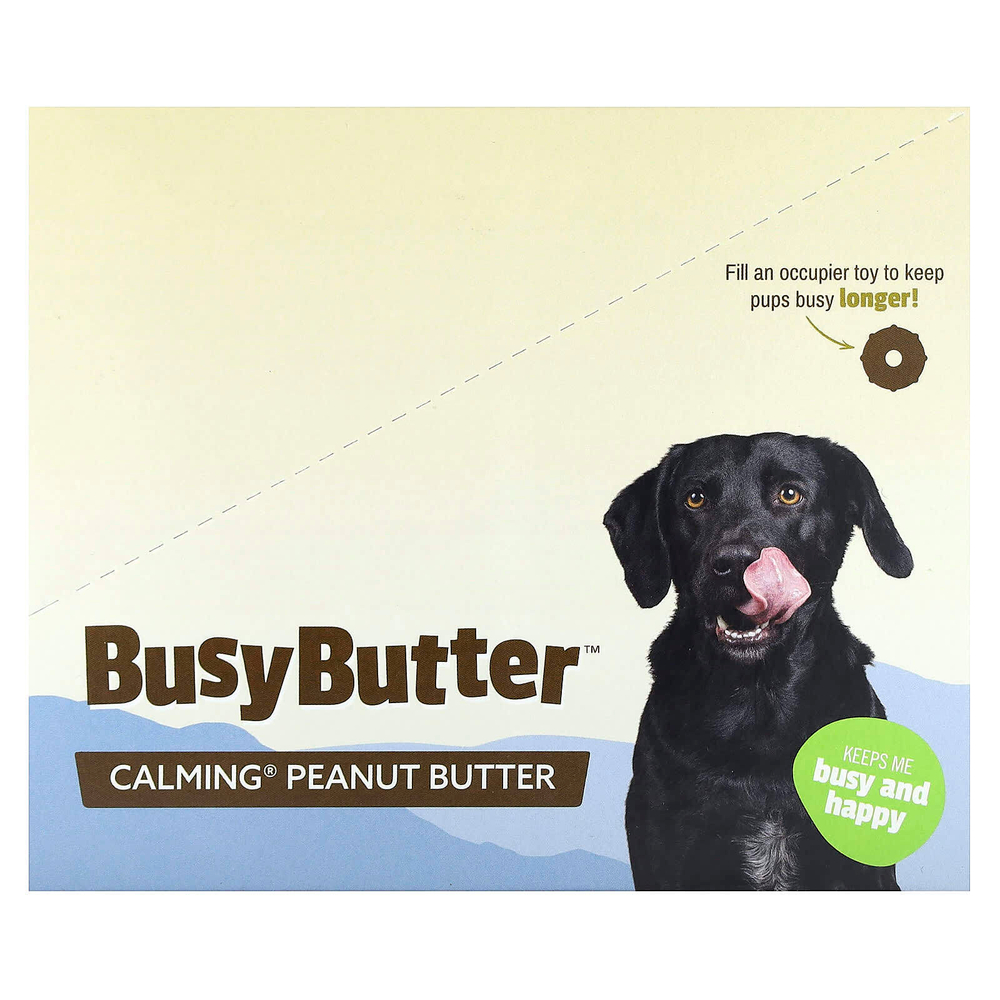 Pet Naturals, Busy Butter, для собак, успокаивающая арахисовая паста, 6 пакетиков по 42 г (1,5 унции)