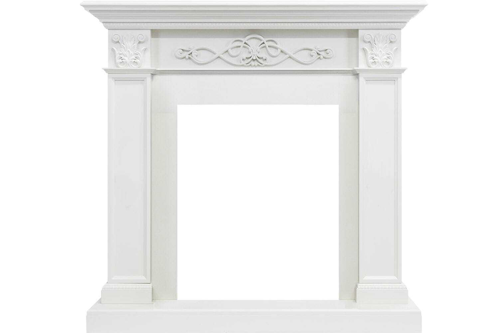 Каминокомплект Verona - Белый дуб с очагом Majestic FX Black