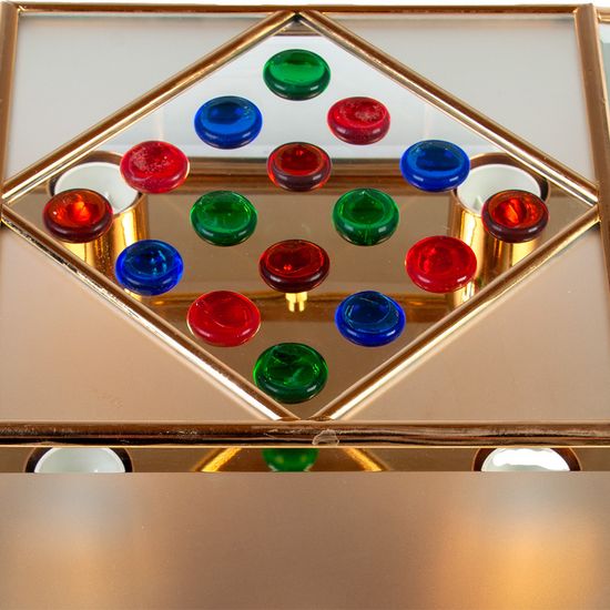 Люстра CREMASCO 956/4Plaf-Base Satinato M+Bottoni