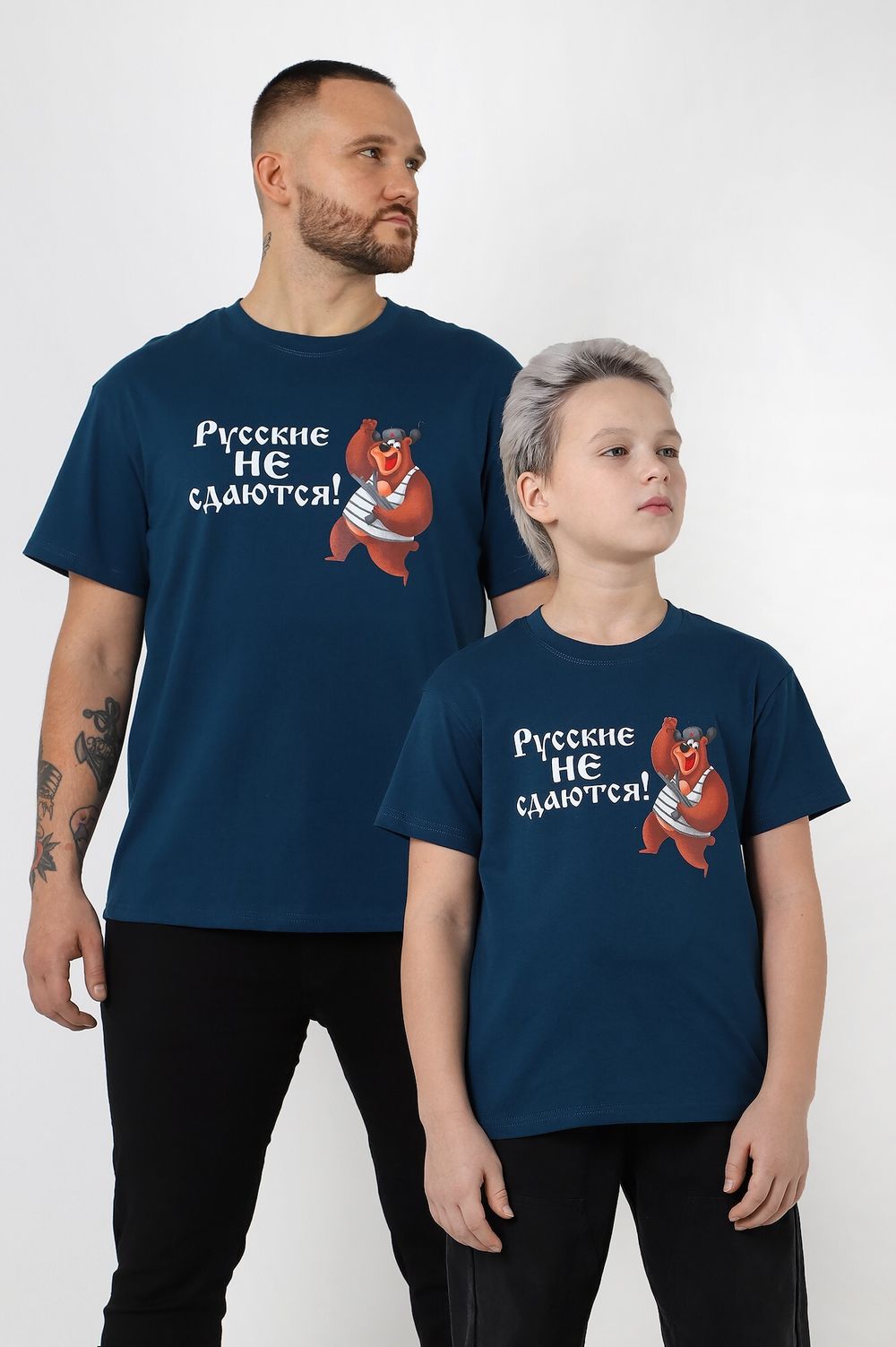 Фуфайка (футболка) мужская Герой-2 Виотекс ПЕТРОЛЬ