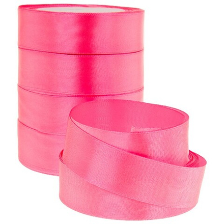 Лента атлас 2.5см*22.85м 65 ТЕМНО-РОЗОВЫЙ