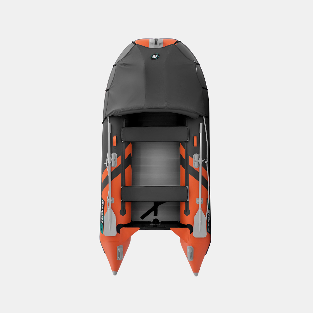 Надувная лодка GLADIATOR C330AL оранжево-темносерый