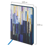 Блокнот А5 (143x210 мм) BRAUBERG VISTA "Expression" под кожу гибкий 80 л. (2 штуки в упаковке)