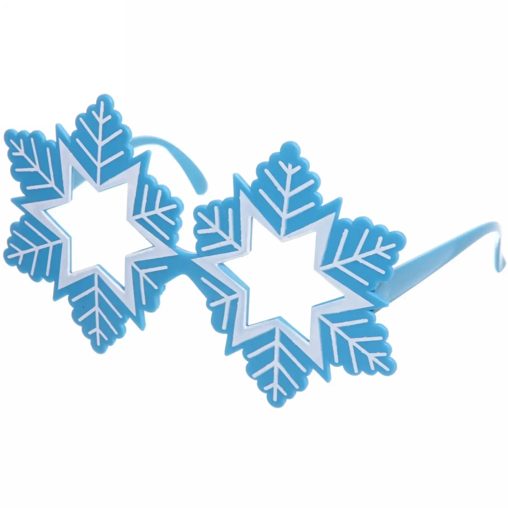 Очки карнавальные «Снегопад», голубой