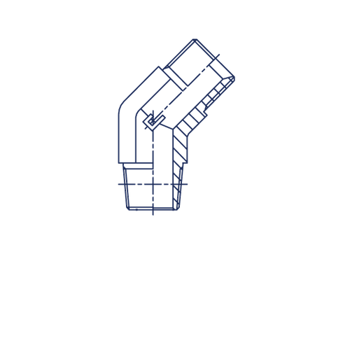 Соединение P45 BSPT 1/2 - BSP 1/2