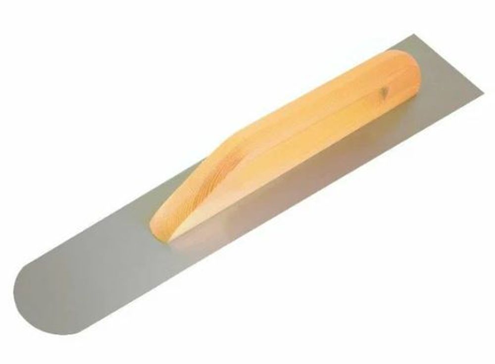 Гладилка закругленная высокоуглеродистая сталь, рукоятка из бука, 500х100мм, 27-0-125---