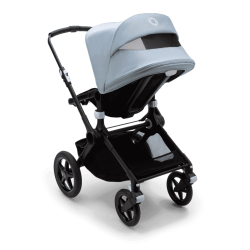 Коляска 2 в 1 Bugaboo Fox 2 Black/Black-Vapor Blue, черный/черный-дымчатый синий