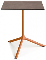 Стол ламинированный обеденный Scab Design Tripe Maxi, терракотовый, кортен