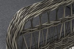 "Цесена" кресло плетеное из искусственного ротанга, цвет графит