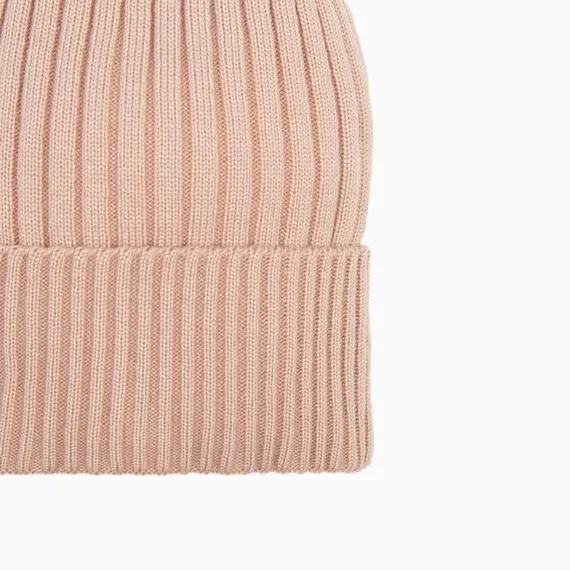 Шапка женская зимняя, цвет пудра, размер 52-56