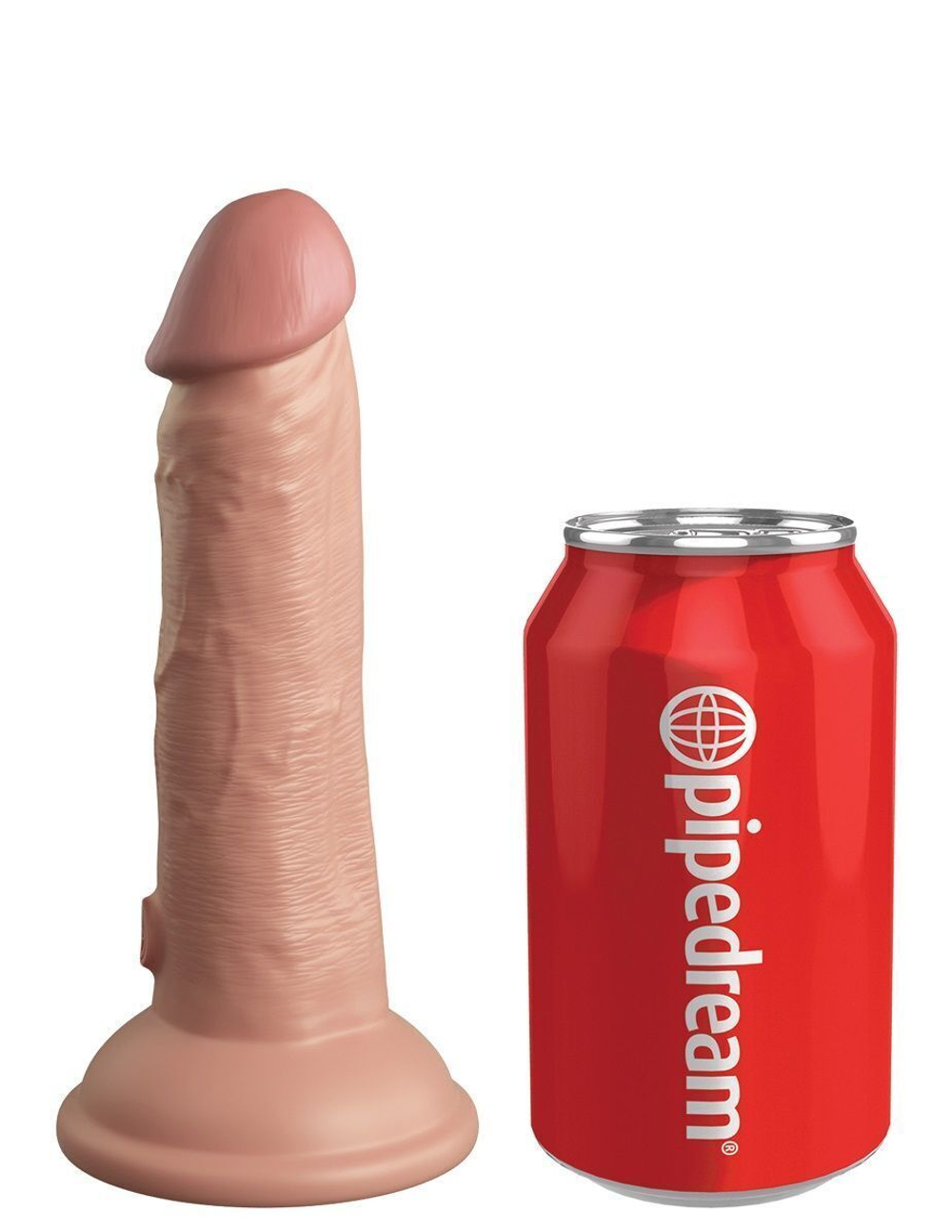Телесный фаллоимитатор 6 Silicone Dual Density Cock - 17 см. (Цвет: телесный)
