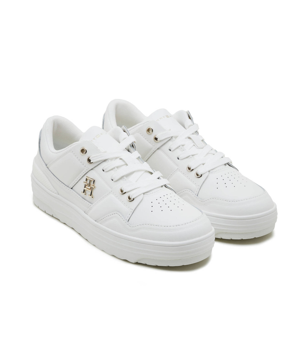 Кожаные кроссовки basket Tommy Hilfiger - белый(FW0FW07756)