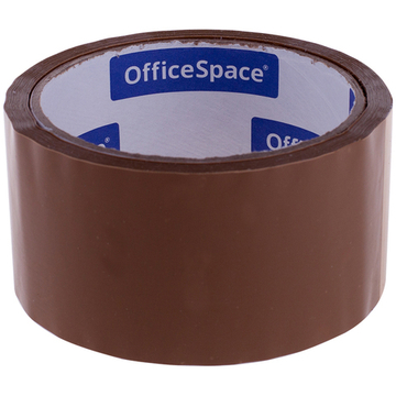 Клейкая лента упаковочная OfficeSpace, 48мм*40м, 38мкм, темная, ШК. Скотч