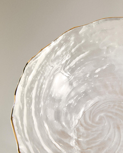 Zara Home миска из стекла, цвет золотой, 13 см