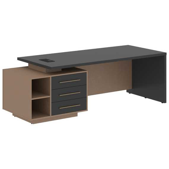 Стол руководителя с тумбой VCT 2390(L)  2300х900х750 VELION