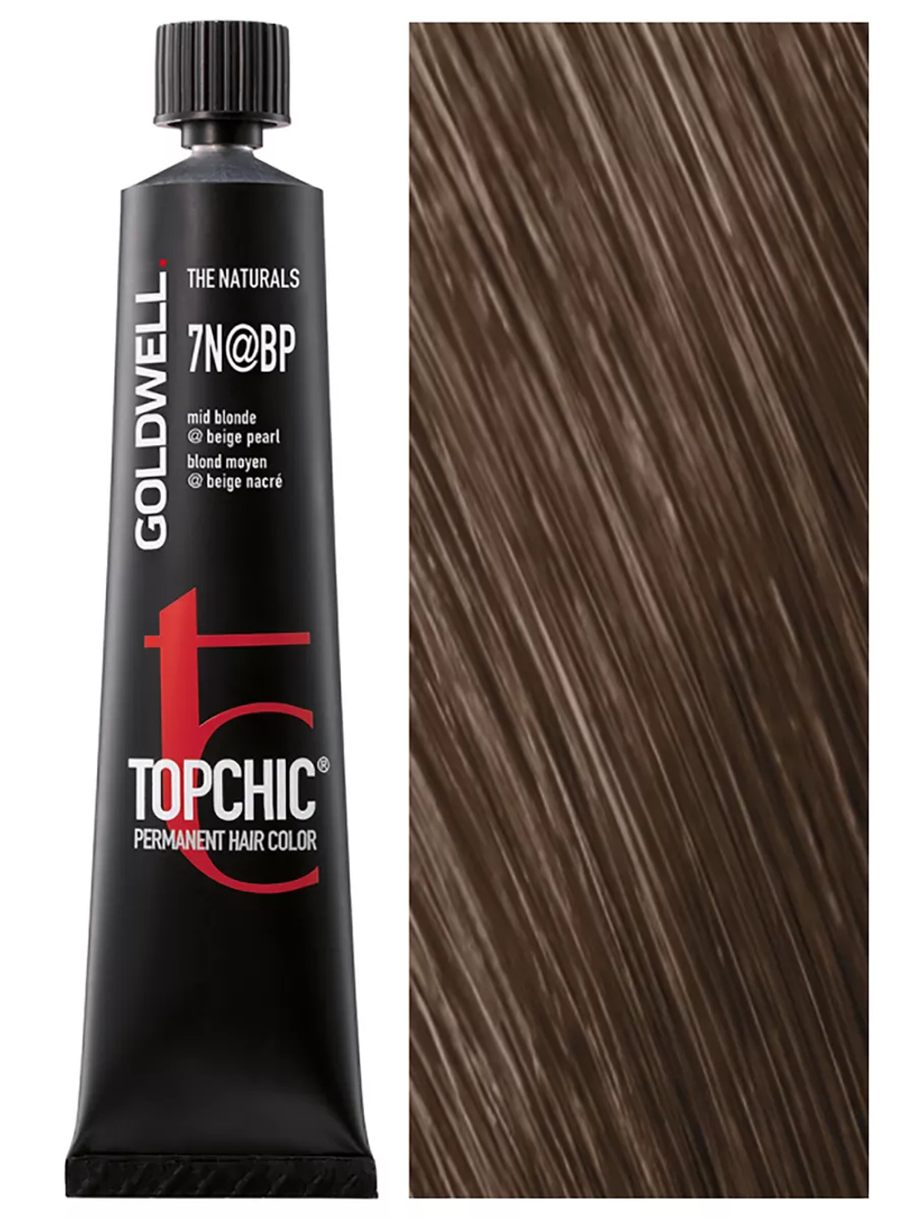 Goldwell Topchic 7N@BP средний блонд с бежево-перламутровым сиянием, 250 мл