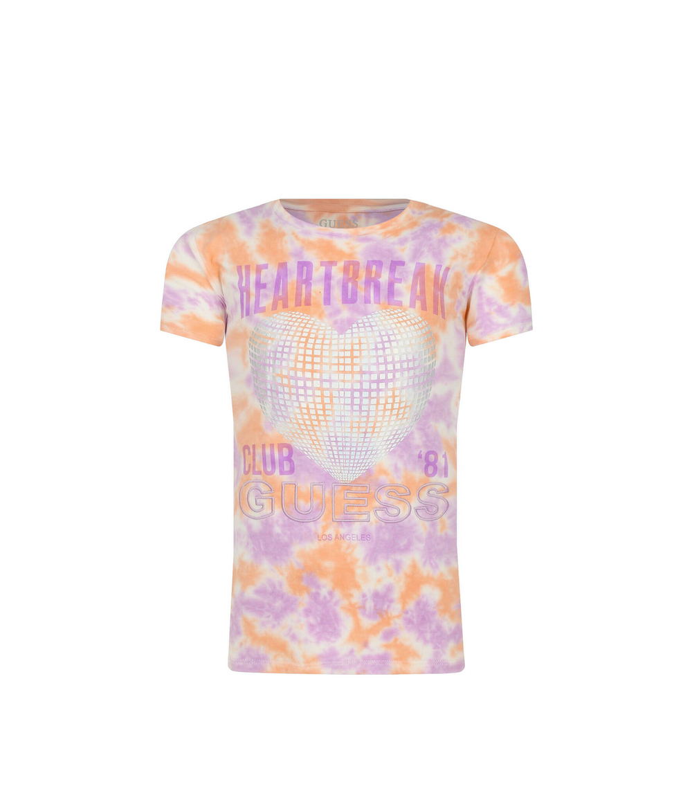 футболка tie&dye Guess - разноцветная(J3RI12 K6YW3)