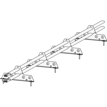 Снегозадержатель 3м. 4 опорный овал
