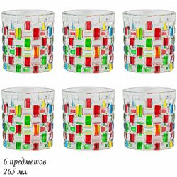 Lenardi 589-019 Набор из 6 стаканов 265мл в под.уп.(х12)Стекло