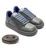 Кожаные кроссовки Burberry - серый(8099413)