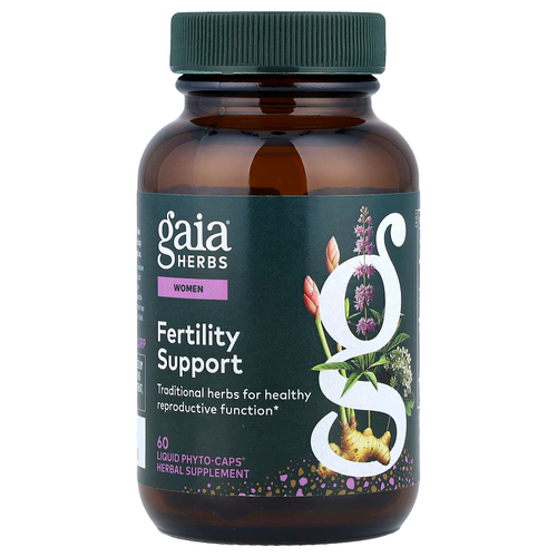 Gaia Herbs, для женщин, поддержка фертильности, 60 жидких капсул Phyto-Caps®