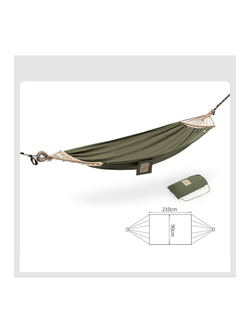 Гамак Naturehike, туристический, хлопковый, зеленый