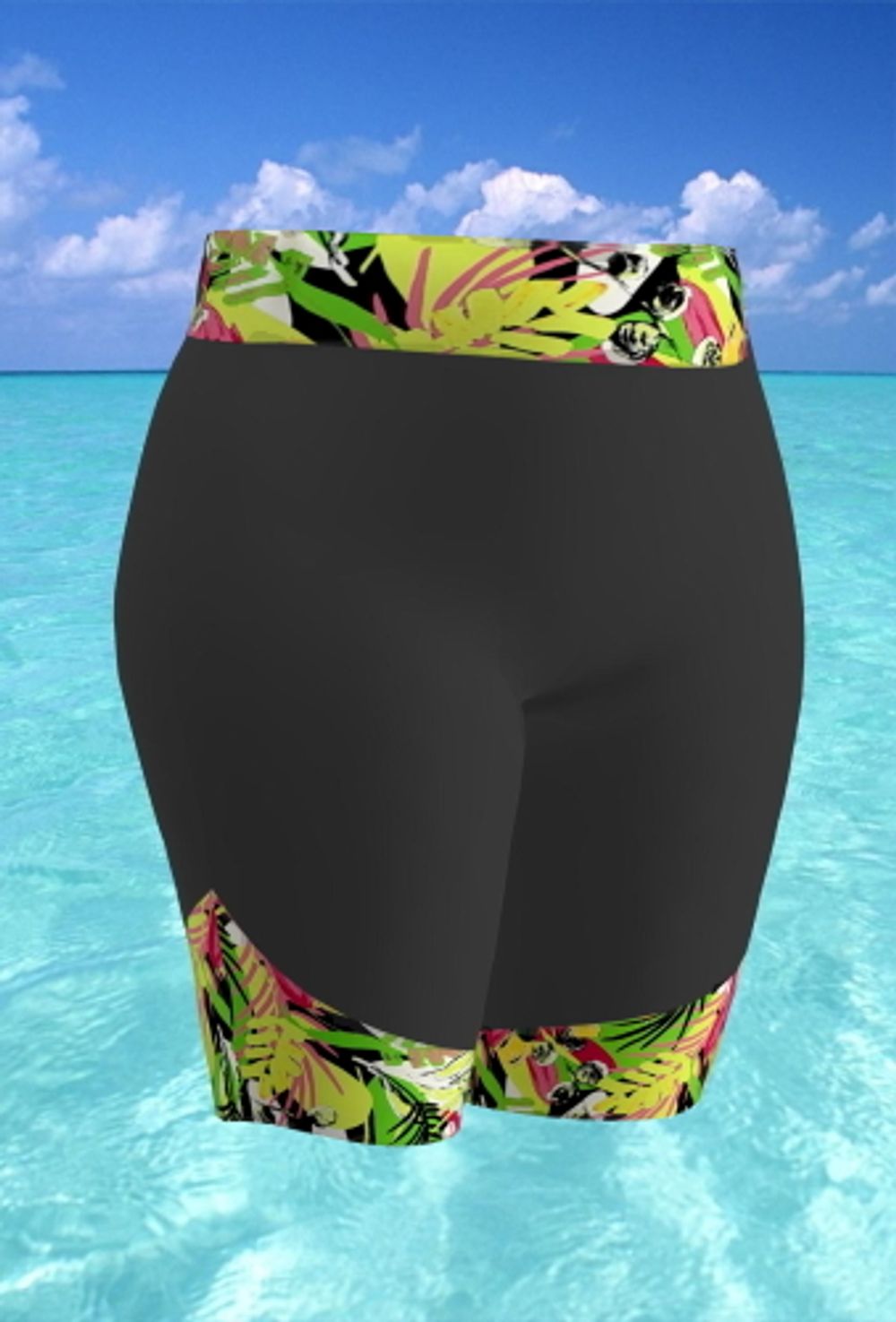 Шорты купальные 17177 салатовый