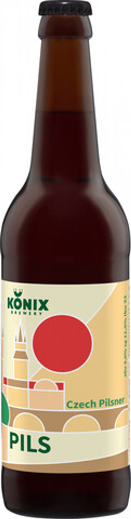 Пиво Коникс Чешский Пилснер / Konix Czech Pilsner 0.5л - 5шт