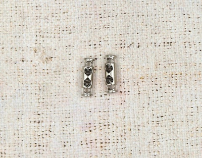 Фиксатор для шнура металл, р. 26.98х8.04 мм,  никель