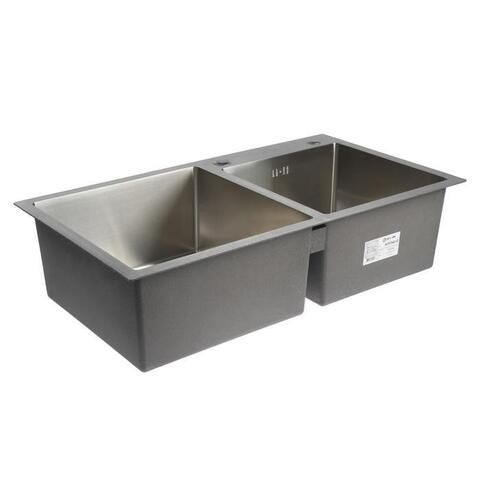 Мойка врезная нерж. AFLORN 780х430, толщ 3,0 мм, САТИН. Премиум.