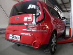 Фаркоп оцинкованный Galia K041A для Kia Soul 2014-(паспорт и сертификат в комплекте)(без электрики)