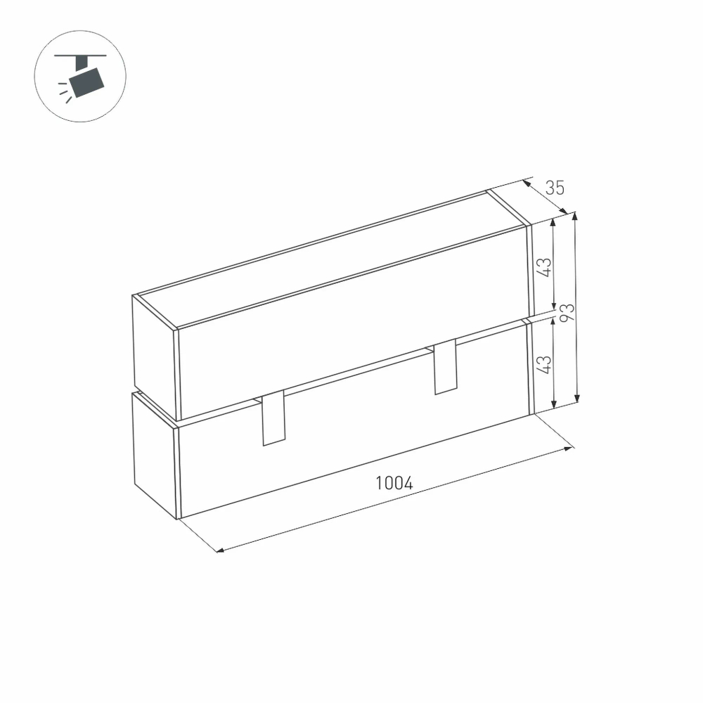 Светильник MAG-FLAT-FOLD-45-S1005-30W Warm3000 (BK, 100 deg, 24V) (Arlight, IP20 Металл, 5 лет) 027003