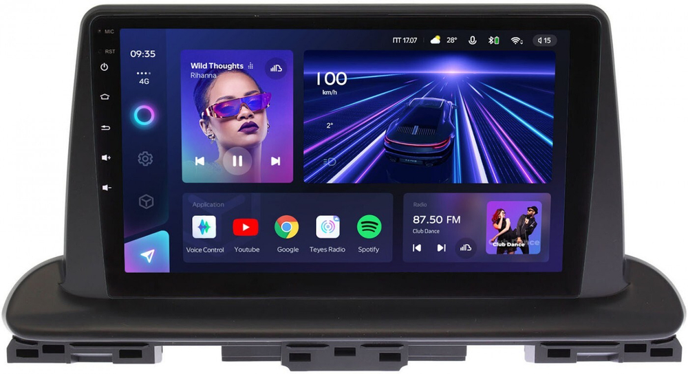 Магнитола для KIA Cerato 4 2018+ - Teyes CC3 Android 10, ТОП процессор, 4/32 Гб, CarPlay, SIM-слот