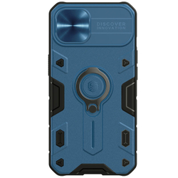 Противоударный чехол с кольцом и защитой камеры Nillkin CamShield Armor Case для iPhone 13